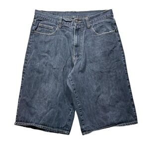 Vintage‎ Y2K Karl Kani Gold Light Black Baggy Denim Jorts Shorts Fit Size 32 Rap